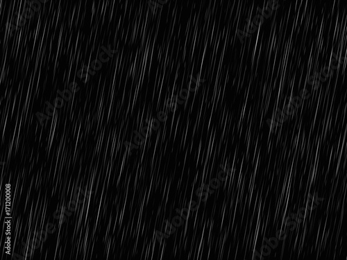 Vector rain texture on black. Abstract vector background