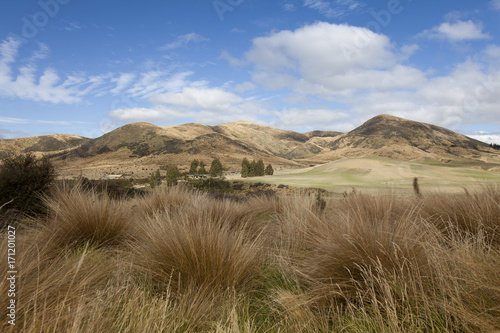 Steppenlandschaft in Central Otago, Neuseeland photo