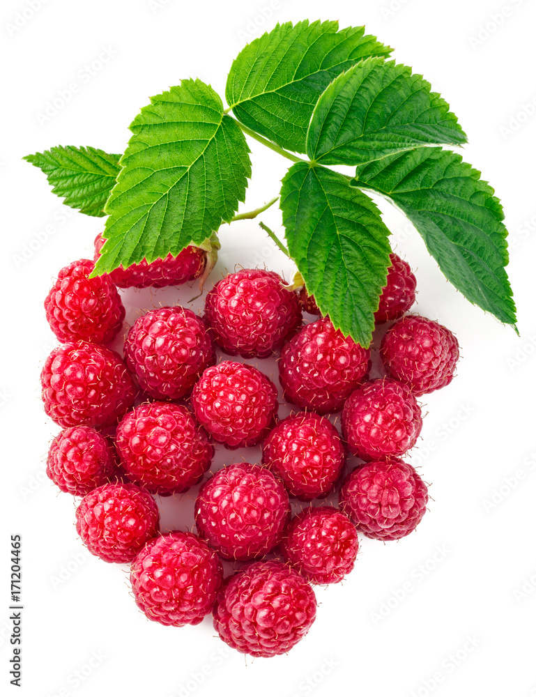Berry raspberry top view green leaf creative idea healthy food. Berry raspberry top view green leaf creative idea healthy food.