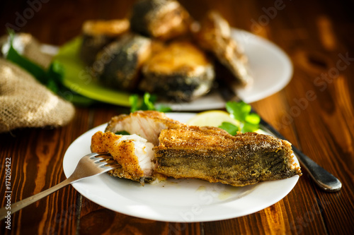 Slika na platnu catfish roasted in batter