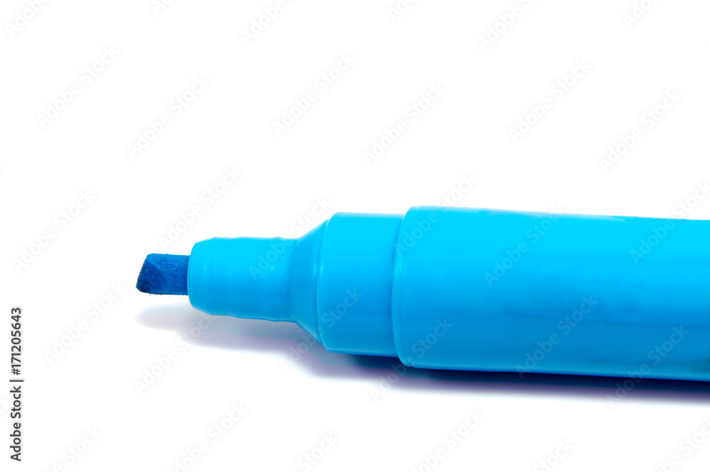 Marker highlighter pen isolated on white background Marker highlighter pen isolated on white background