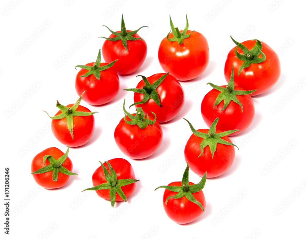 red tomatoes isolated on white background red tomatoes isolated on white background