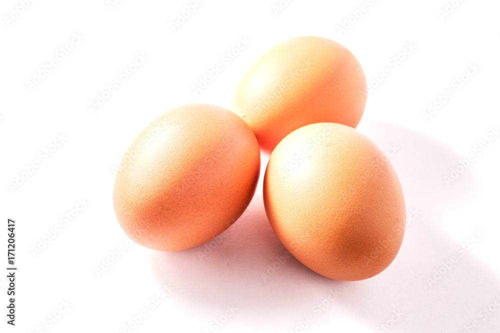 Close up Egg on white background, isolated, fresh egg Close up Egg on white background, isolated, fresh egg