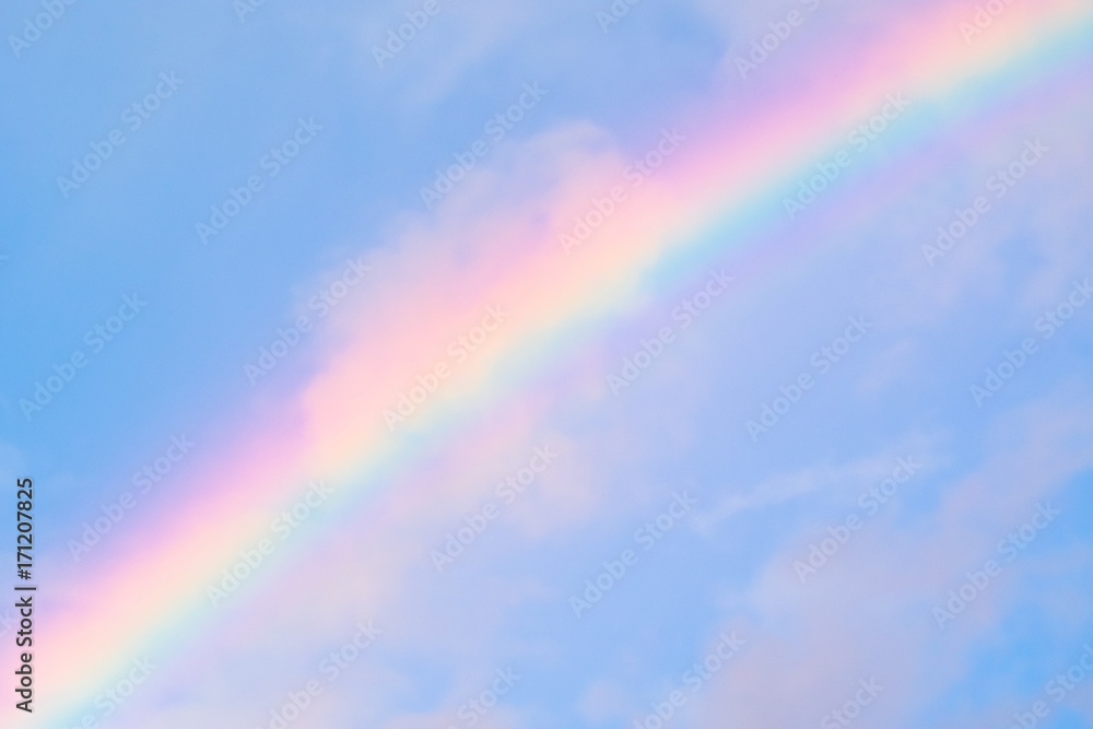Beautyful rainbow over the sky after the rain Beautyful rainbow over the sky after the rain