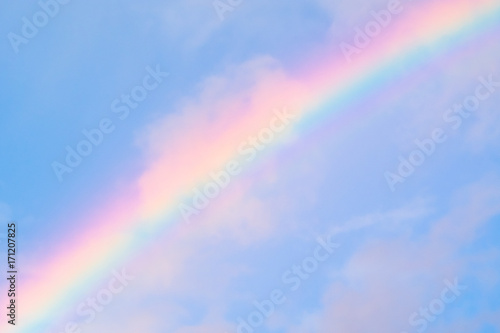 Beautyful rainbow over the sky after the rain © Klanarong Chitmung