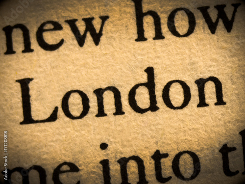 Word london in the text