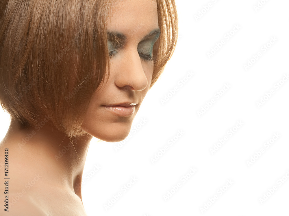 young woman close up