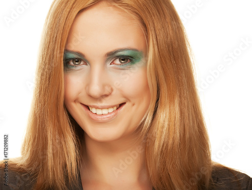 young woman close up portrait