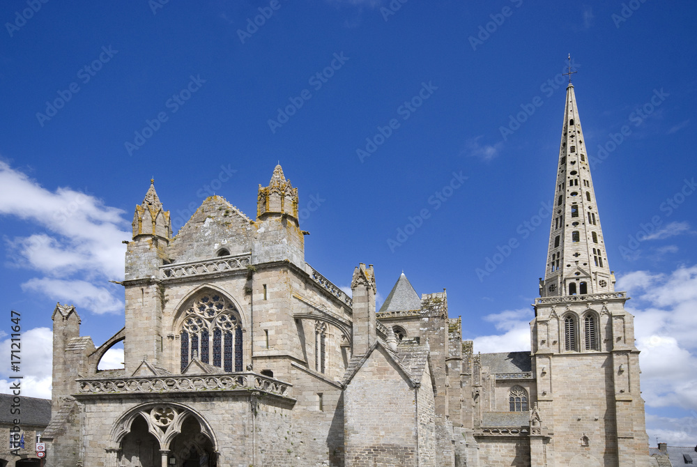Fototapeta premium Kirche in Trequier in der Bretagne Frankreich