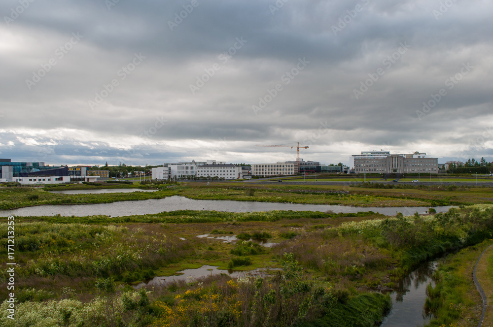 wet area in Reykjavik in Iceland
