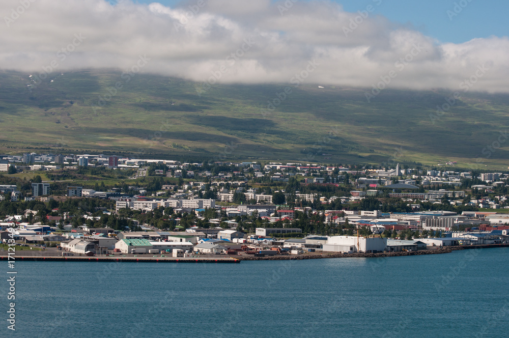 City of Akureyri in Iceland