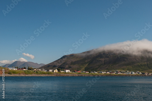 Village of Grenivik in Iceland