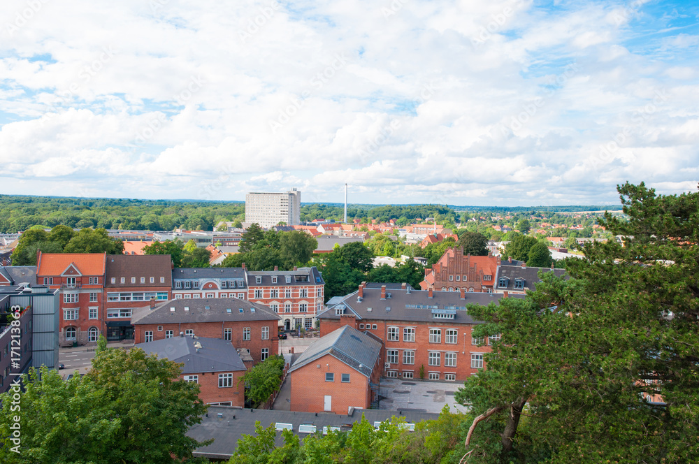 cityscape of Naestved in Denmark cityscape of Naestved in Denmark