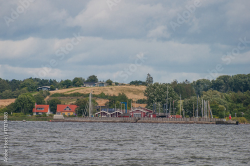 Village of Broende on Oroe island in Denmark