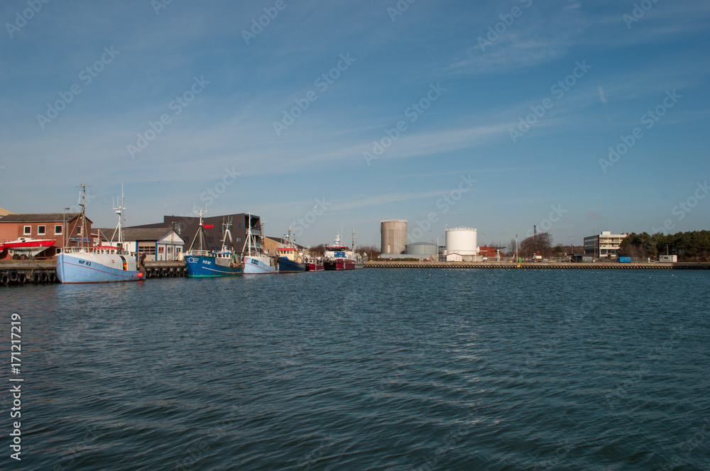 Roedby harbor in Denmark