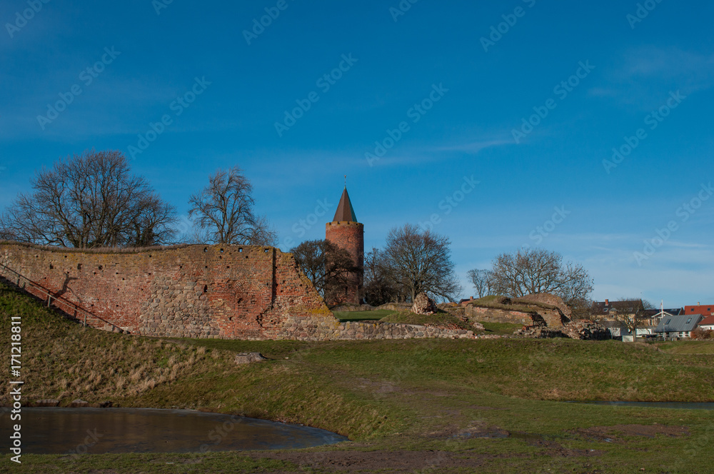 Fototapeta premium Vordingborg castle ruins in Denmark
