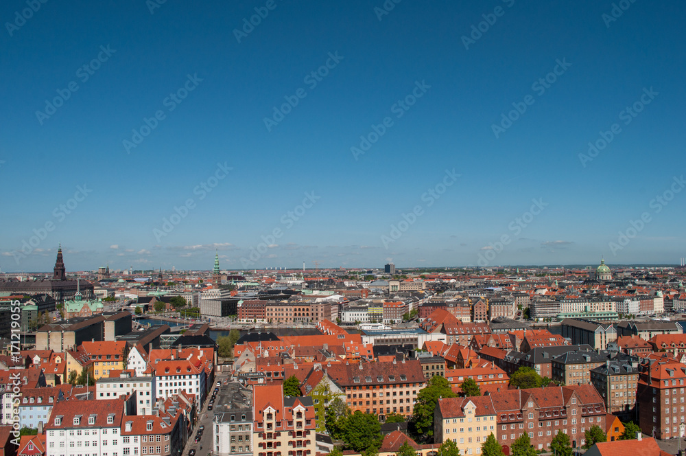 aerial photo of Copenhagen