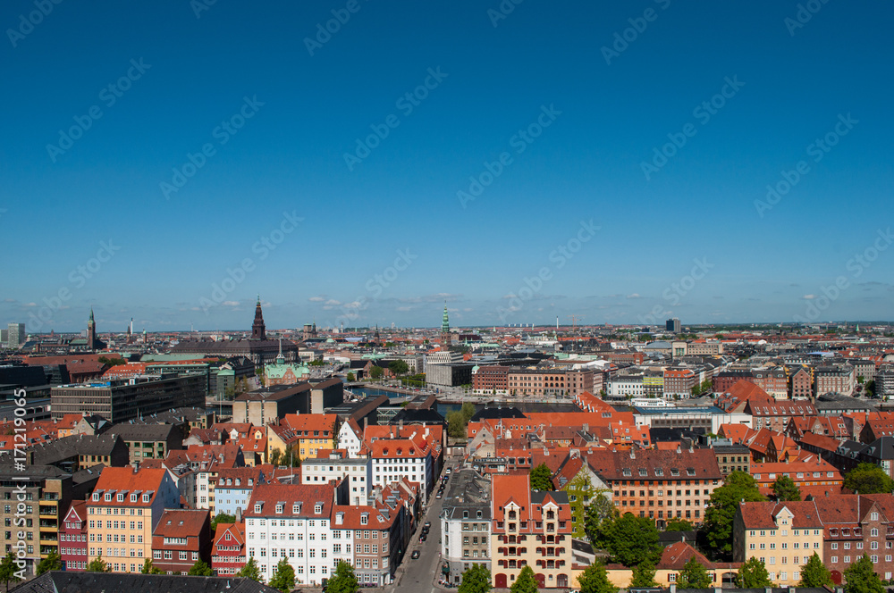 Obraz premium aerial photo of Copenhagen