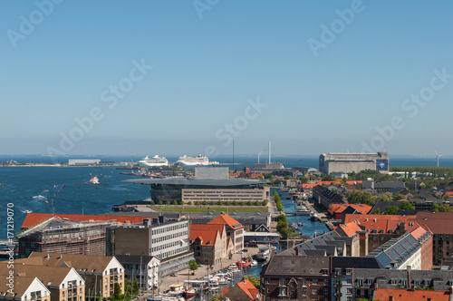 view over Copenhagen in Denmark