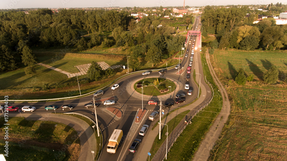 Fototapeta premium Korek drogowy
