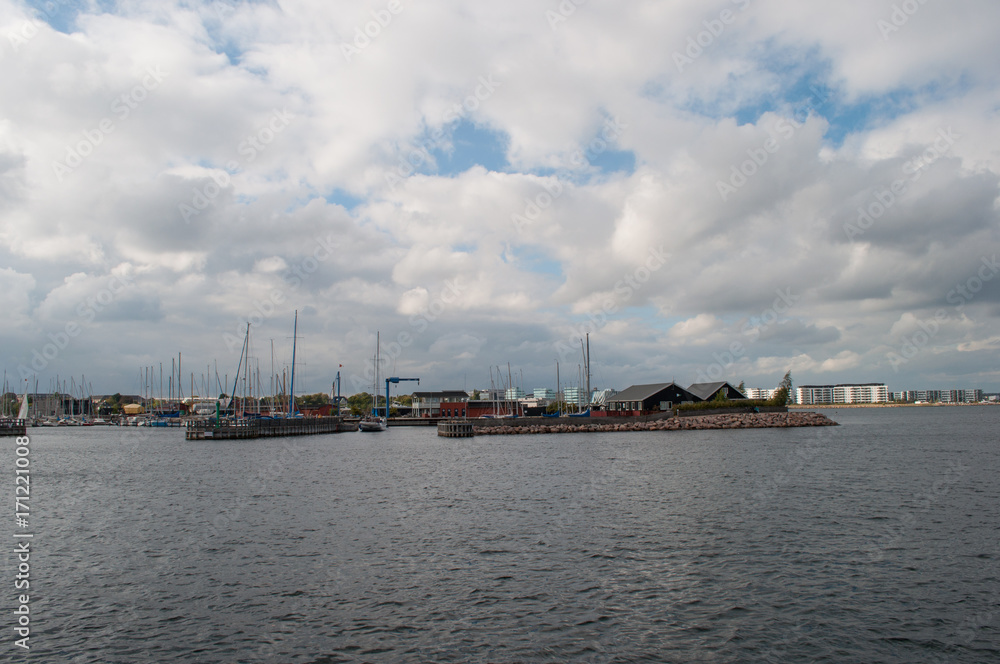 svanemollen harbor in Copenhagen Denmark