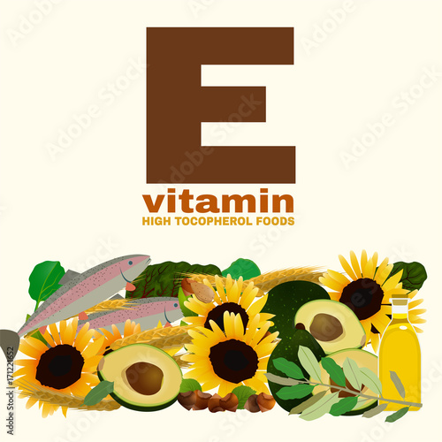 Fototapeta Naklejka Na Ścianę i Meble -  Vitamin E Image