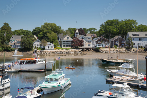 Kennebunkport New England Maine on a sunny afternoon photo