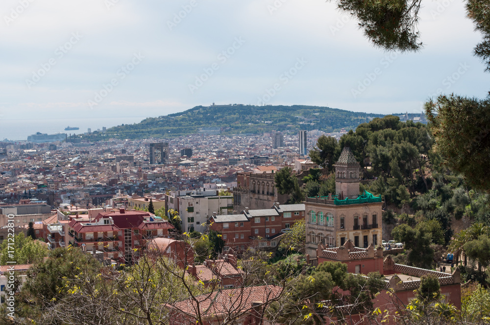 the hills of Barcelona