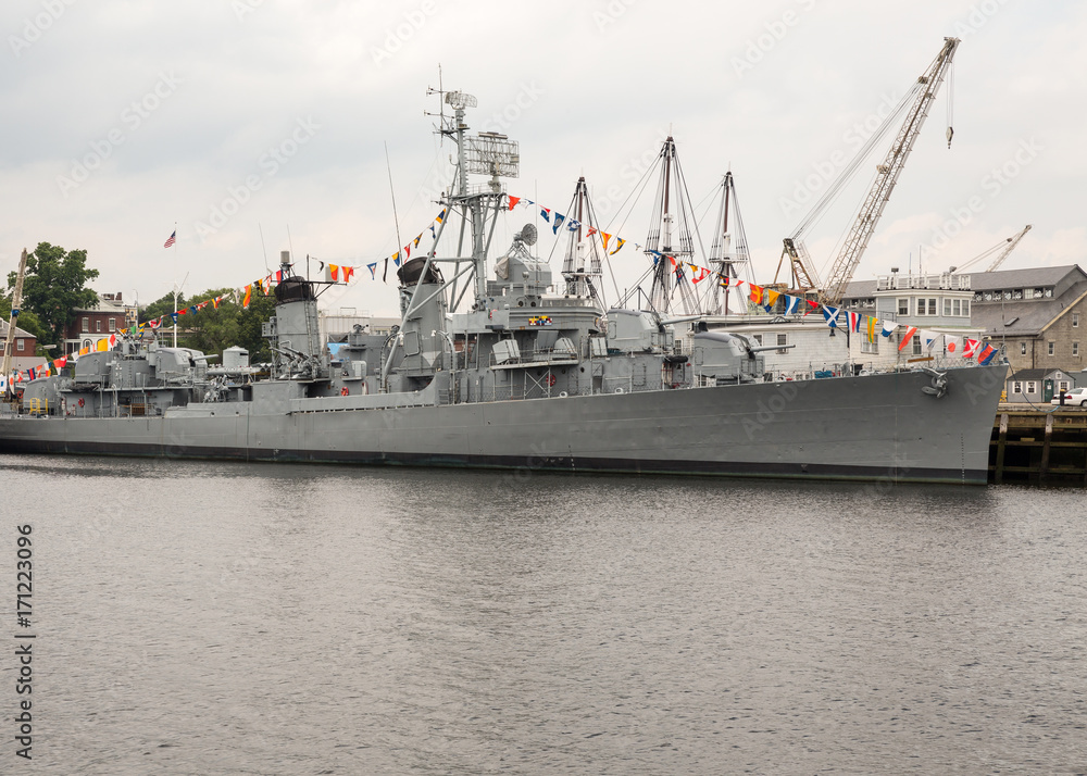 USS Cassin Young 793 docked in Boston