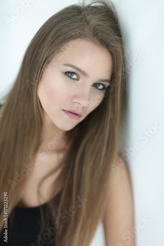 closeup. photo of an attractive young woman