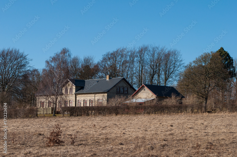 old buildings in village of Norre Tranders in the suburbs of Aalborg old buildings in village of Norre Tranders in the suburbs of Aalborg