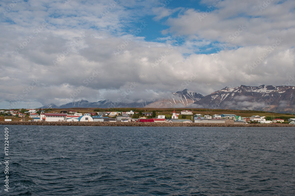 village of Hrisey in North Iceland