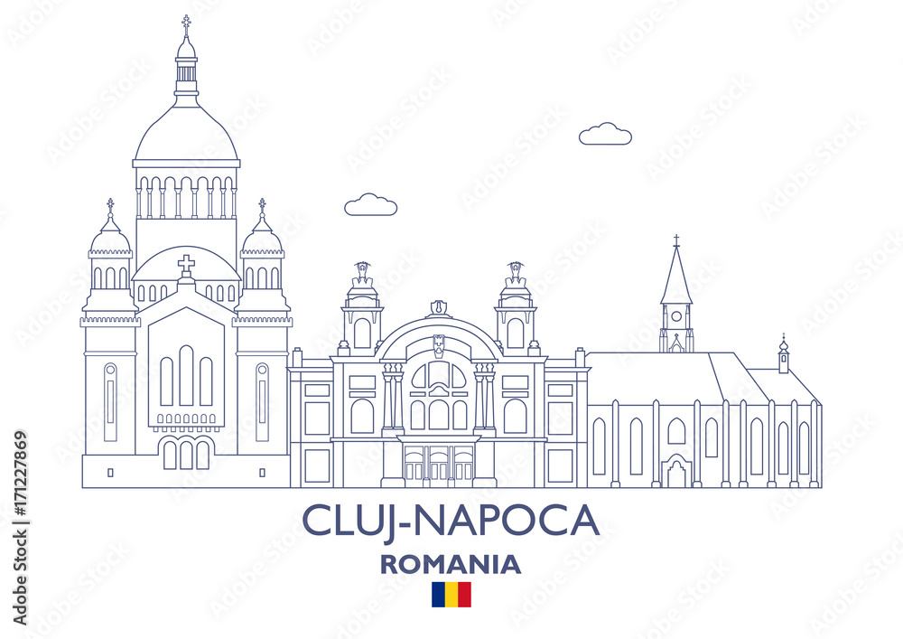 Cluj-Napoca City Skyline, Romania