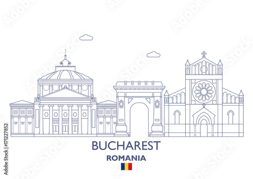 Bucharest  City Skyline, Romania