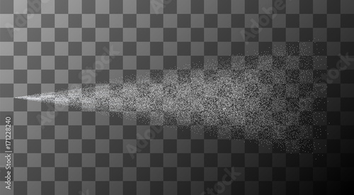 Vector modern spray effect on transparent background photo