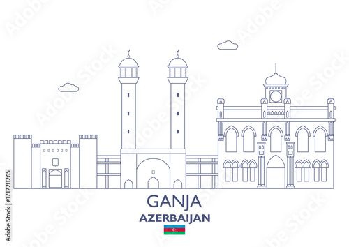 Ganja City Skyline, Azerbaijan