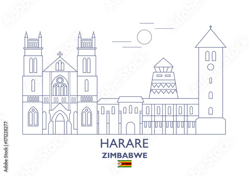 Harare City Skyline, Zimbabwe
