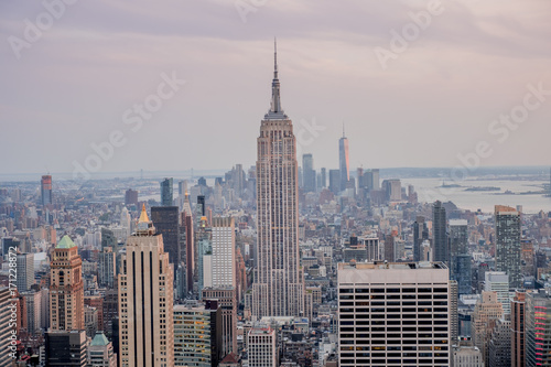 Landscape skyline of the city of New York