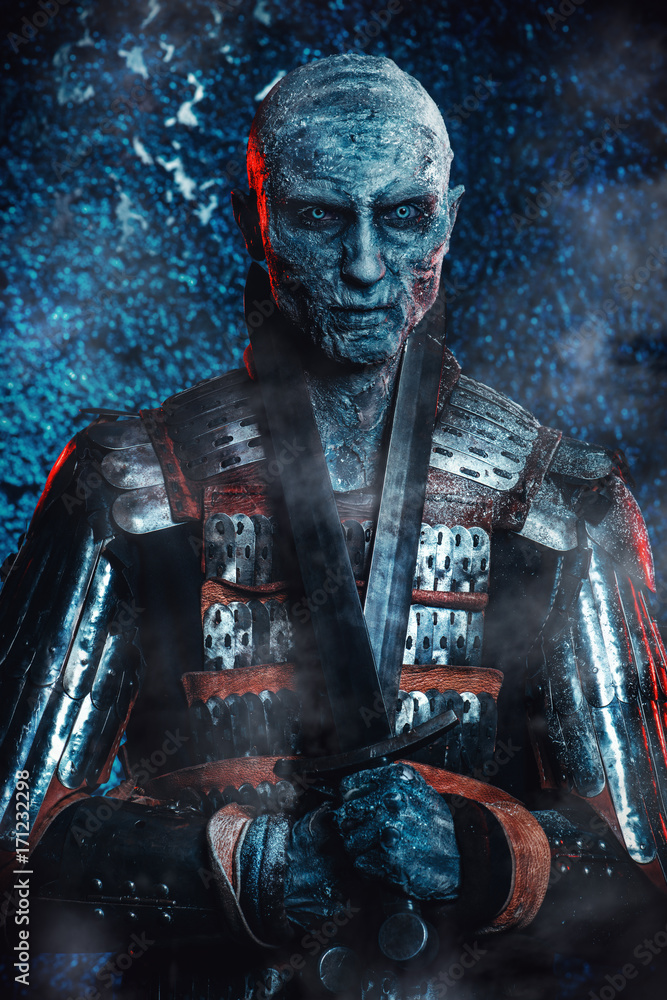 Fototapeta premium medieval zombie warrior