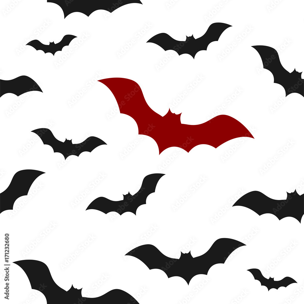 Template of seamless pattern with bats. Concept of Halloween illustration. Template of seamless pattern with bats. Concept of Halloween illustration.