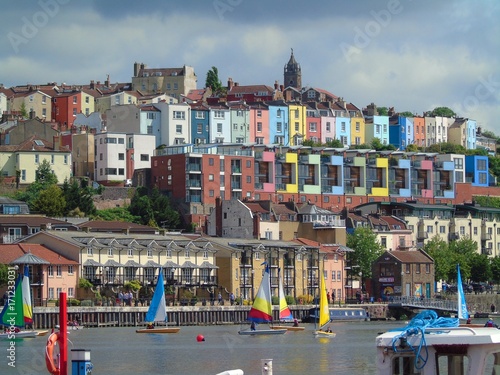 Coloured Houses, Bristol Harbourside, England photo