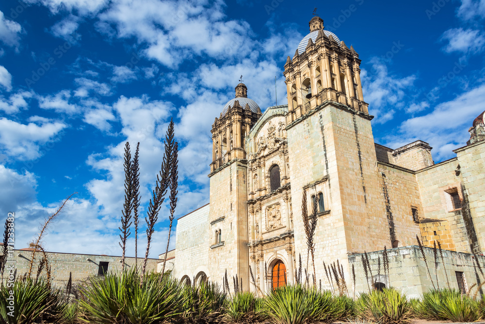 Oaxaca Church and Beautiful Sky