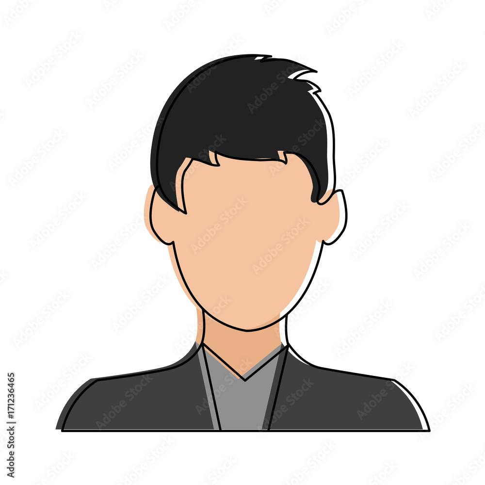 man avatar portrait icon image vector illustration design 