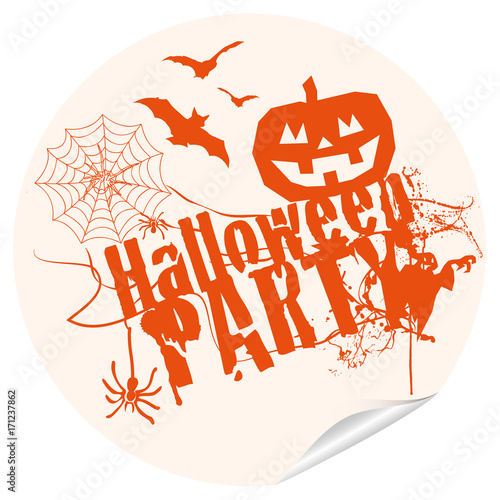 Halloween Party Button