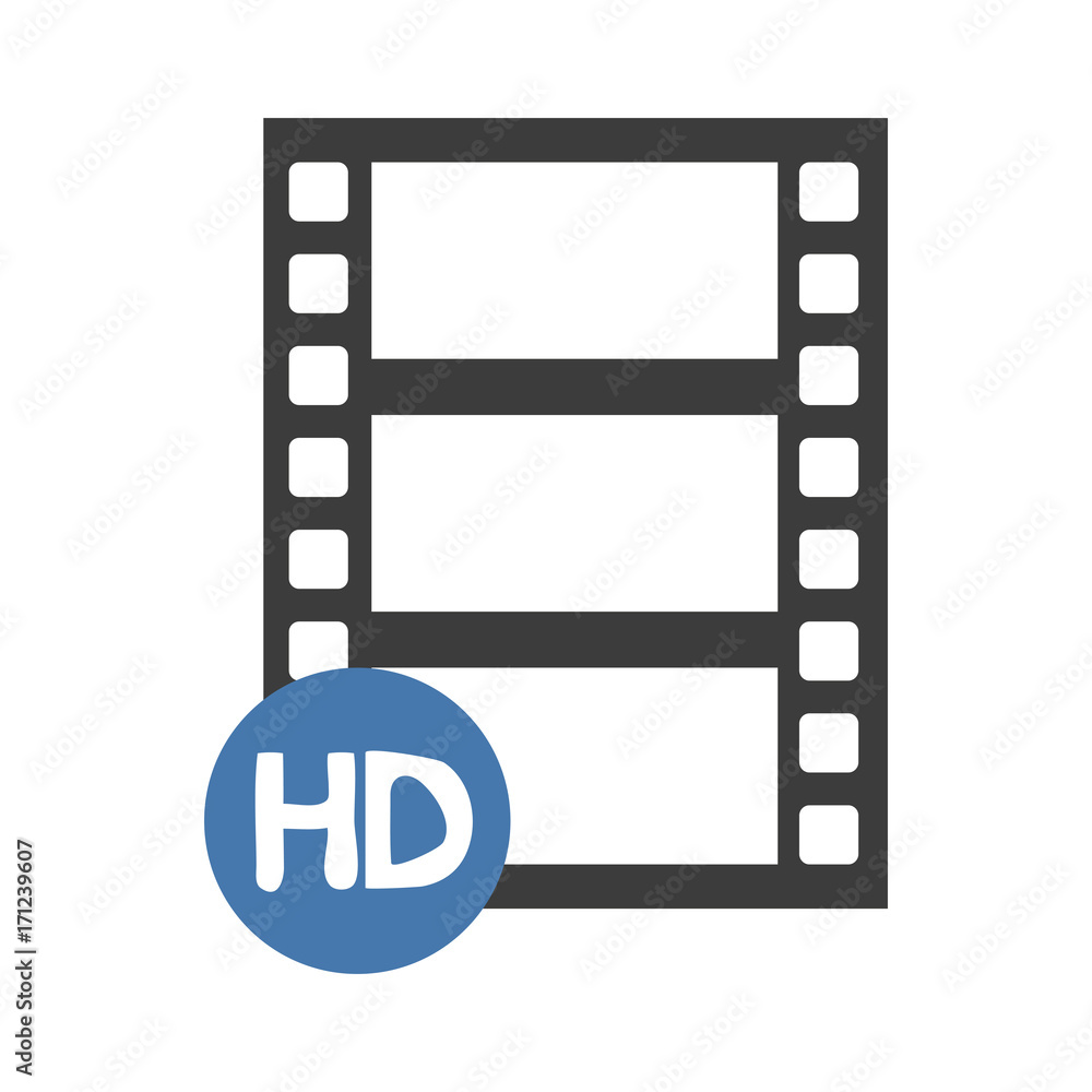 video tape segment hd icon image vector illustration design video tape segment hd icon image vector illustration design