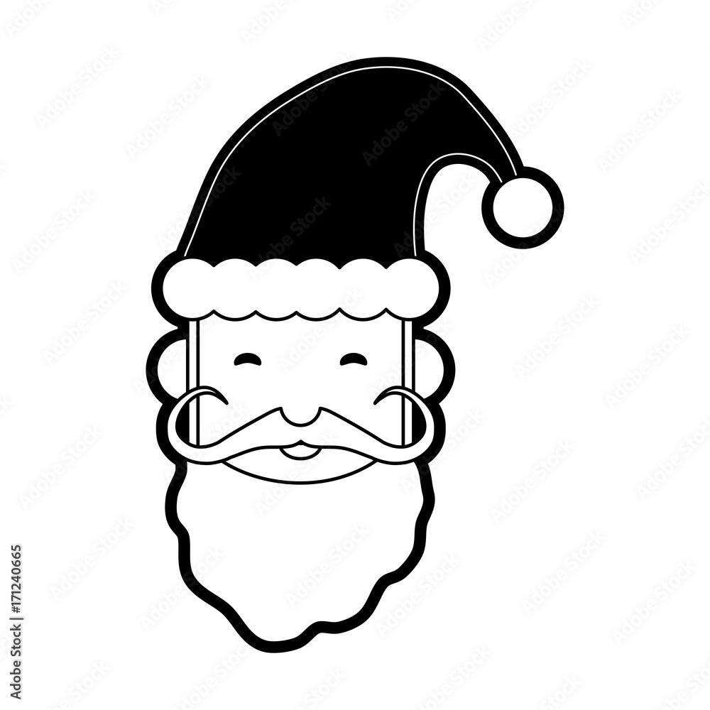 santa claus christmas related icon image vector illustration design black and white santa claus christmas related icon image vector illustration design black and white