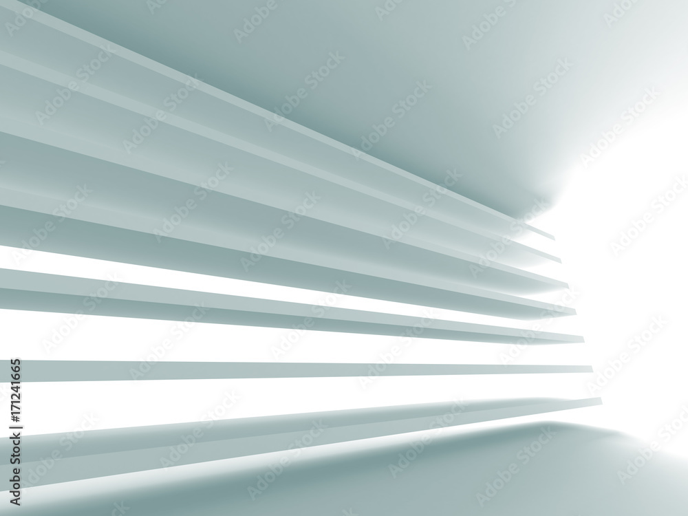 Futuristic White Architecture Design Background Futuristic White Architecture Design Background