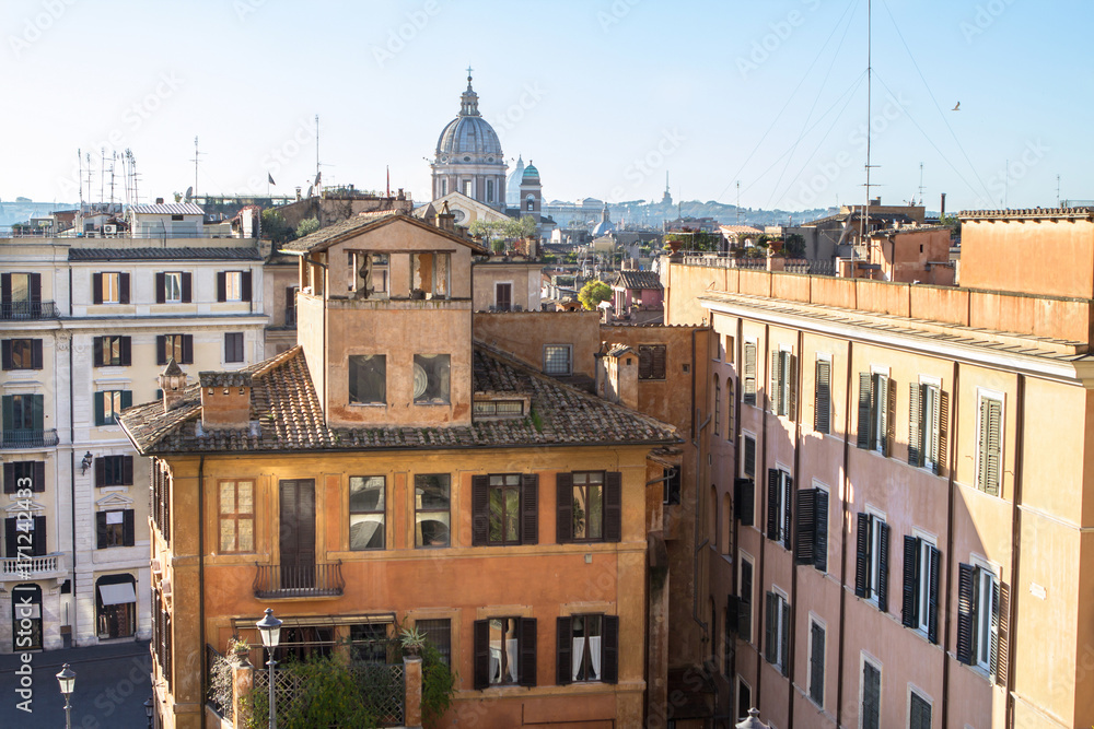 Rome - Street view from Pincio promenade
