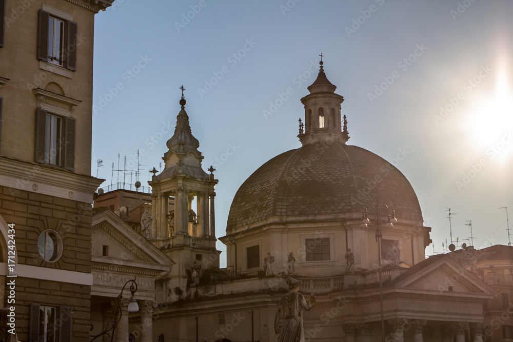 View of piazza del Popolo in Rome