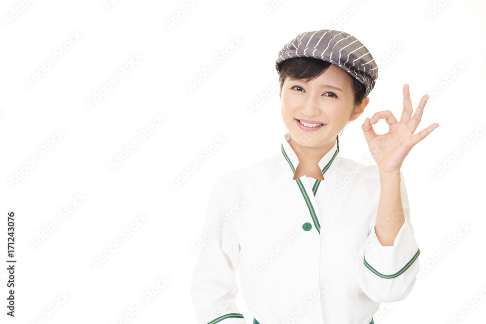 喜ぶウェイトレス 喜ぶウェイトレス